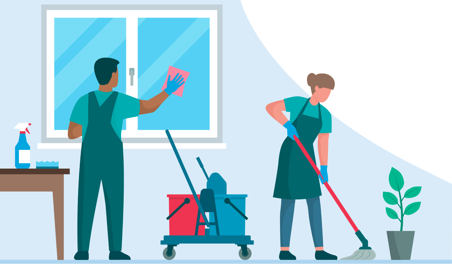 Maid Central — interface illustration